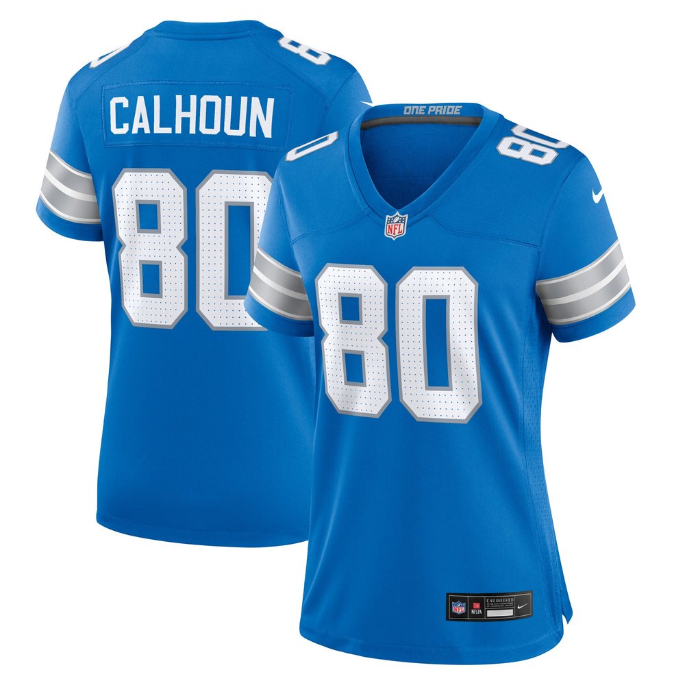 Women's Detroit Lions Jalon Calhoun Blue Game Jersey 1