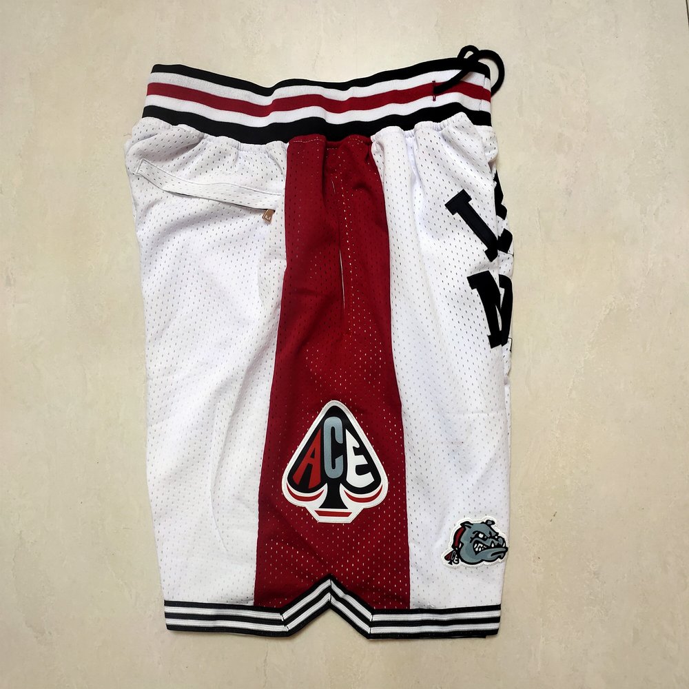 Los Angeles Lakers White Shorts 4