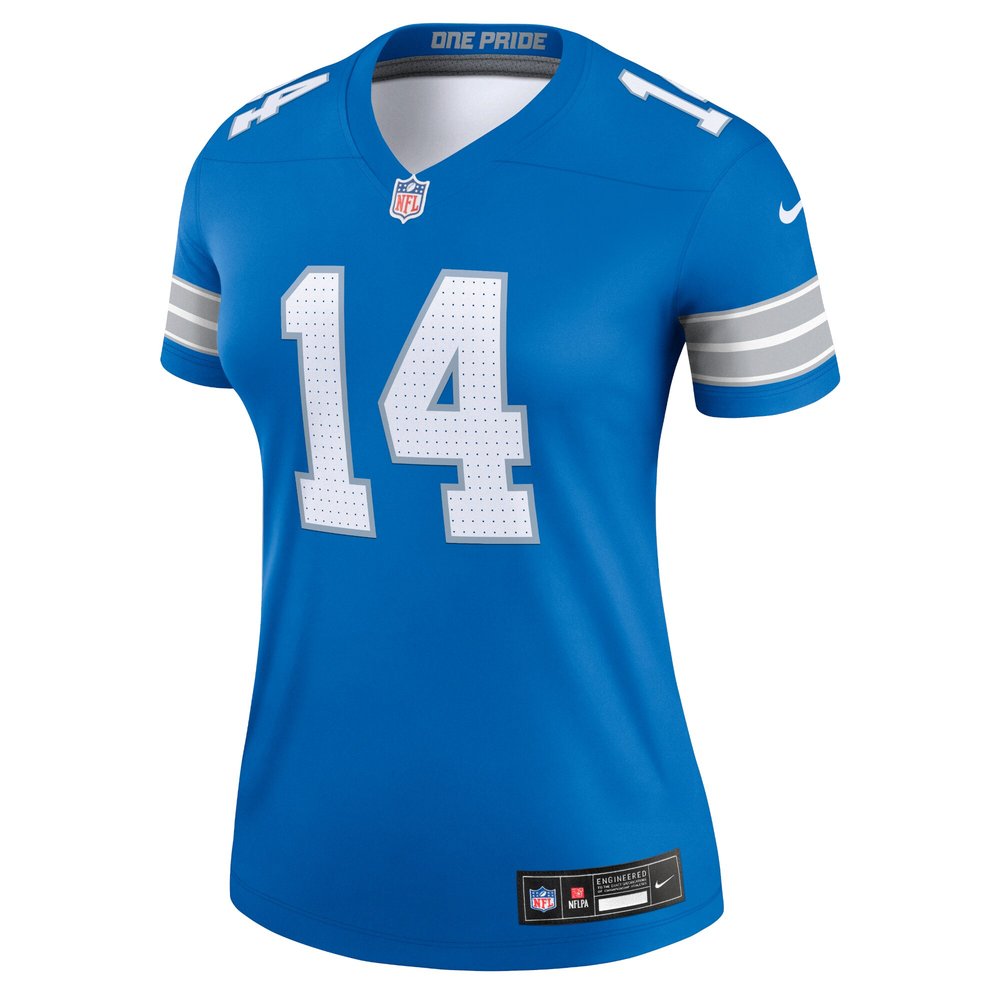 Women's Detroit Lions #14 Amon-Ra St. Brown Blue Legend Jersey 2