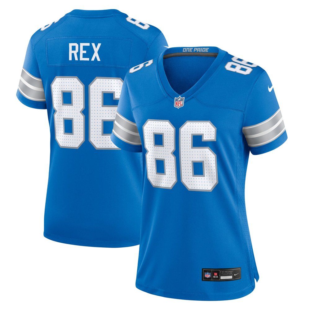 Women's Detroit Lions Isaac Rex Blue Game Jersey 1