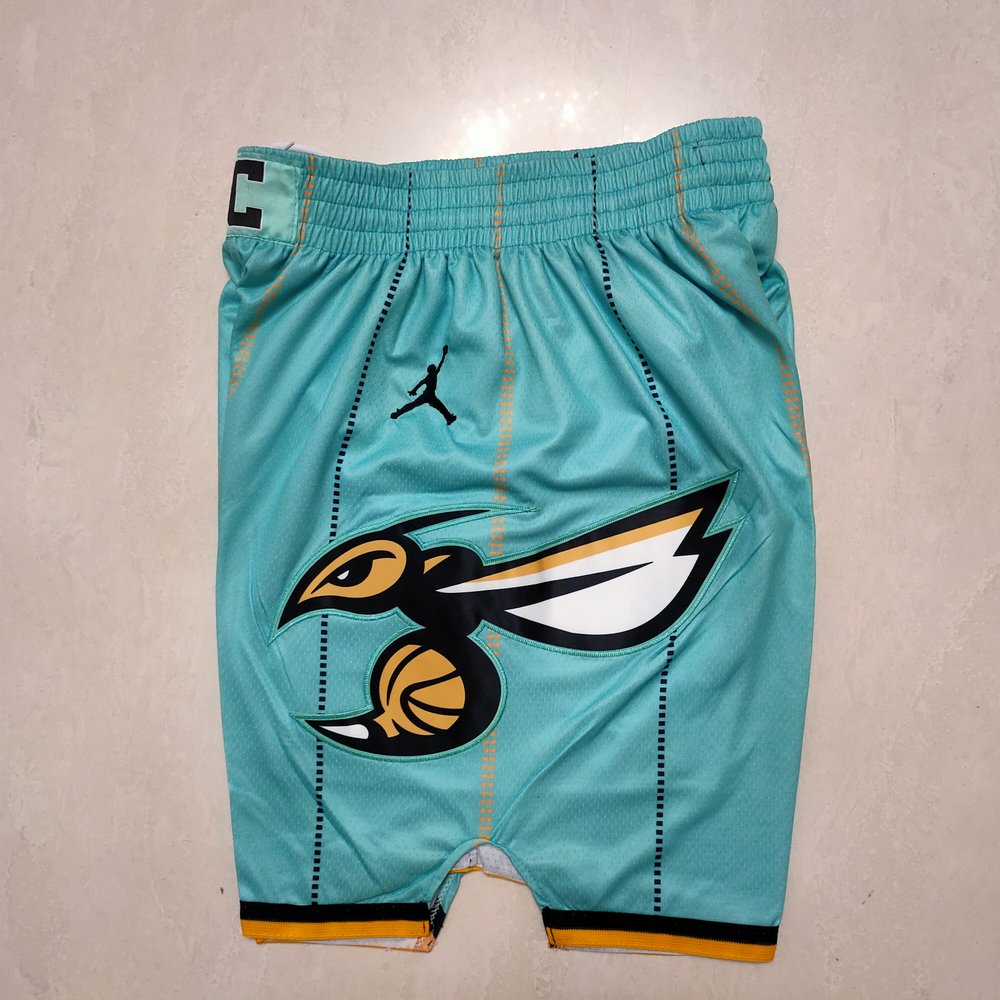 Charlotte Hornets Blue Shorts 5