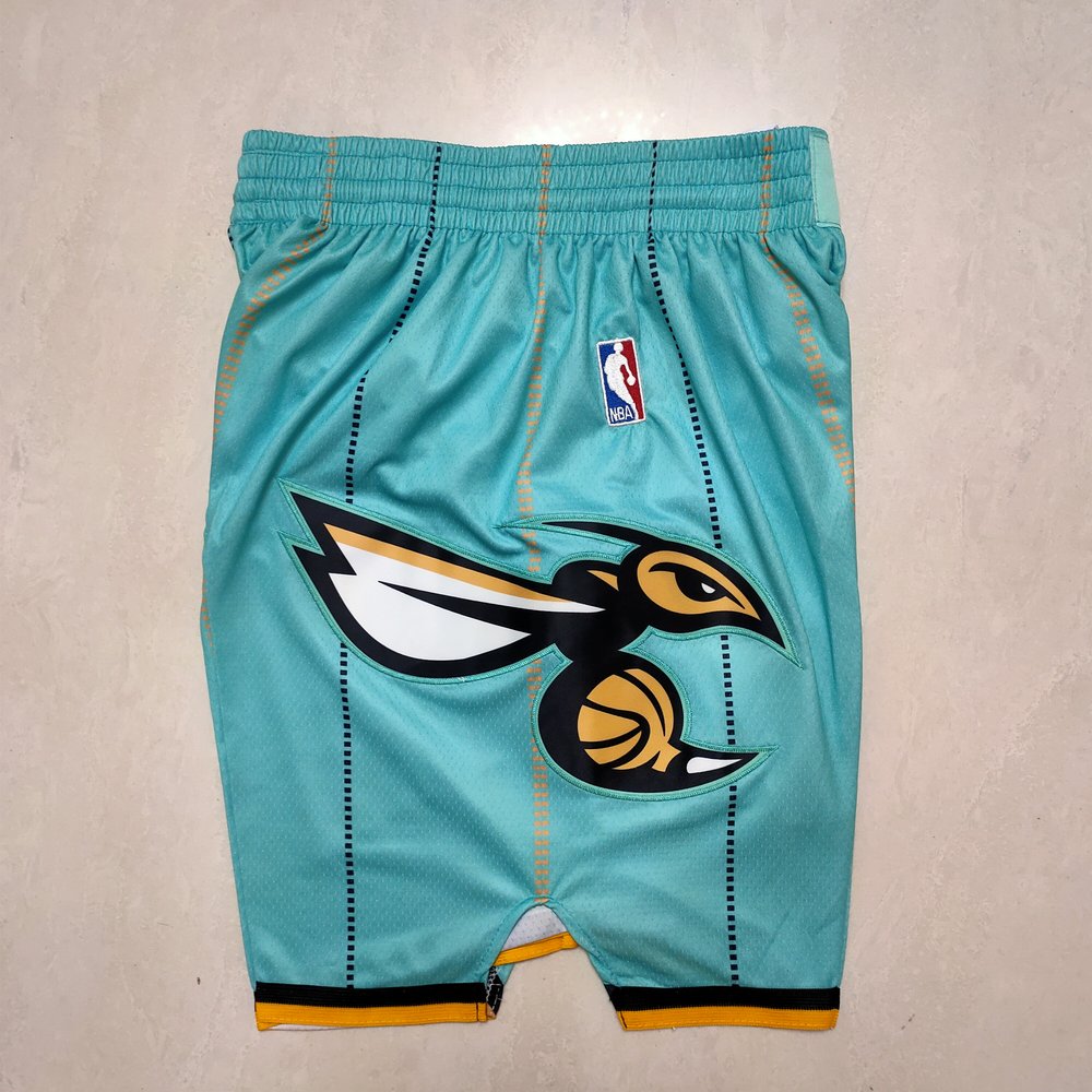 Charlotte Hornets Blue Shorts 6