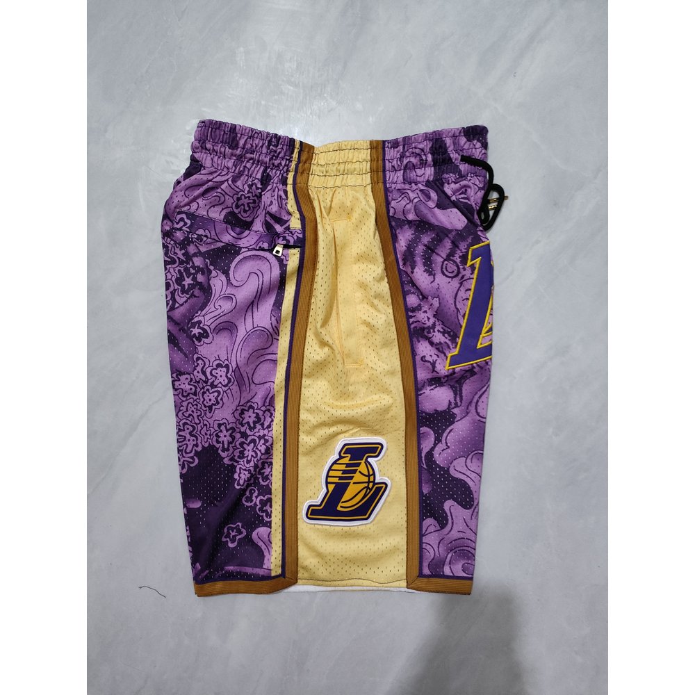 Los Angeles Lakers Purple Shorts 3