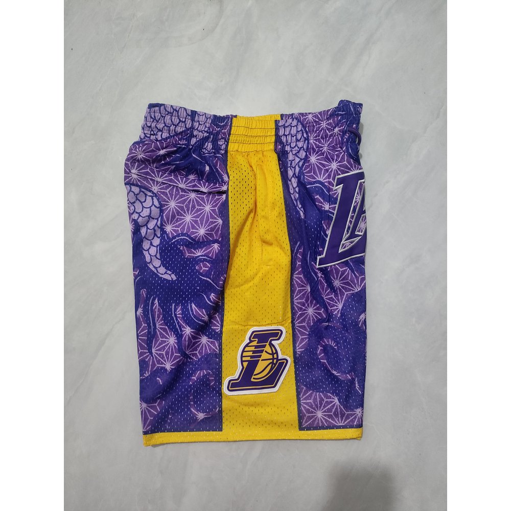 Los Angeles Lakers Purple Shorts 2