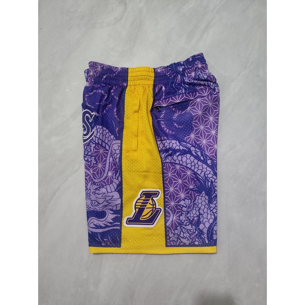 Los Angeles Lakers Purple Shorts 3