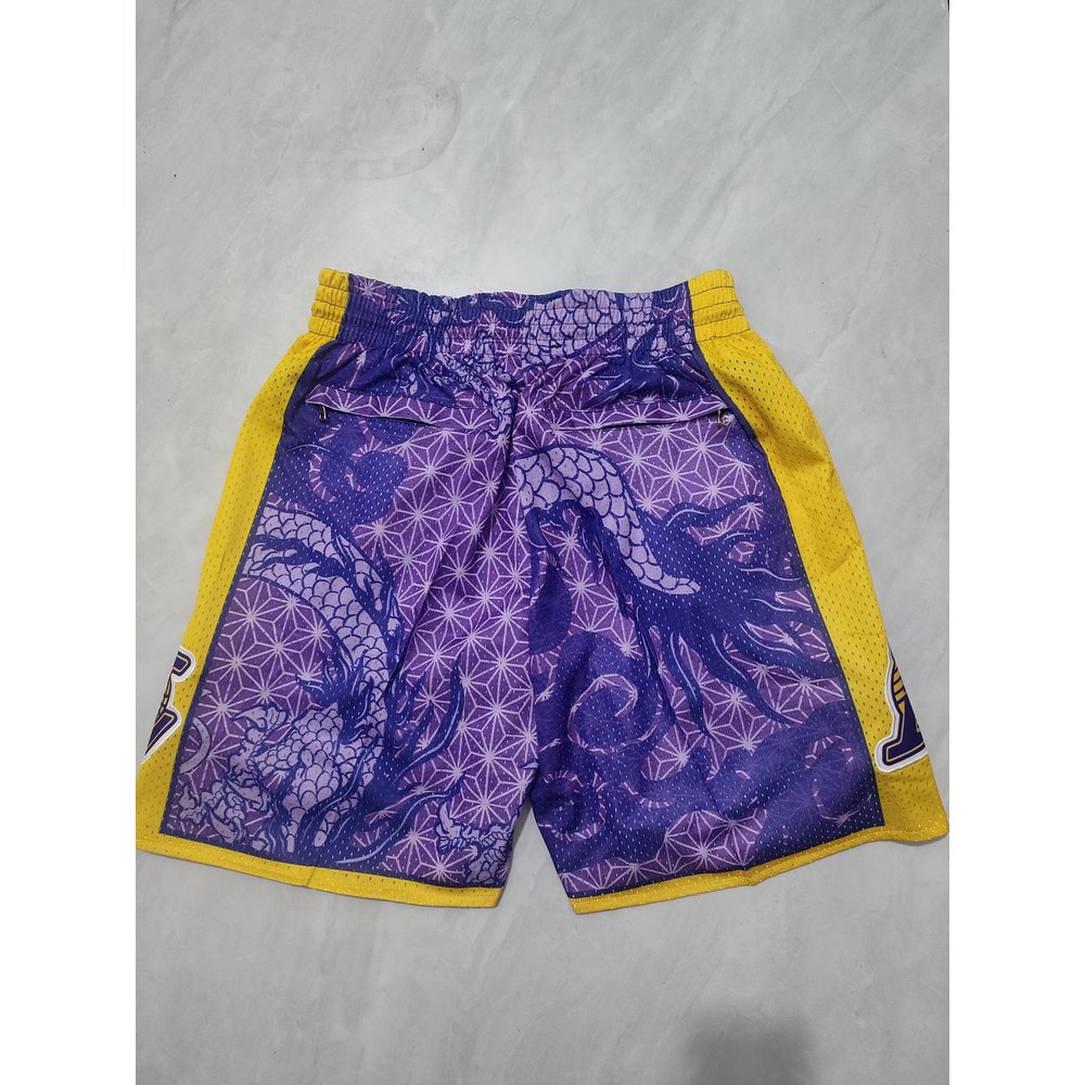 Los Angeles Lakers Purple Shorts 4