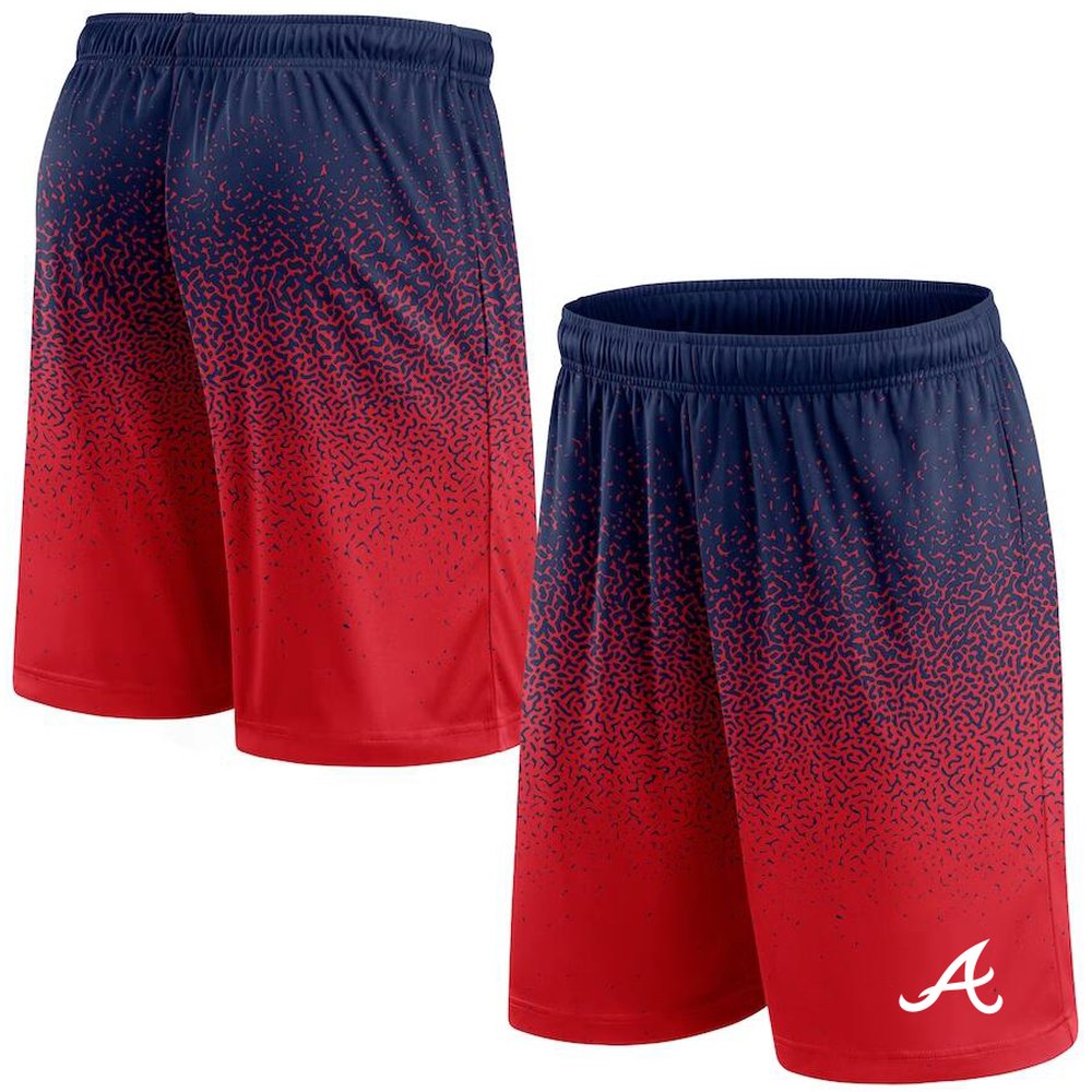 Atlanta Braves Graduated Red Shorts 1