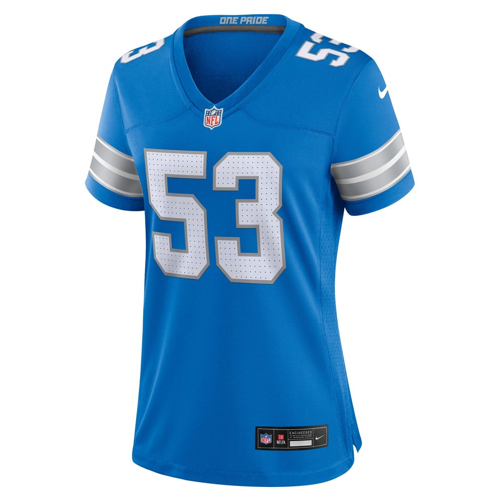 Women's Detroit Lions DaRon Gilbert Blue Game Jersey 2