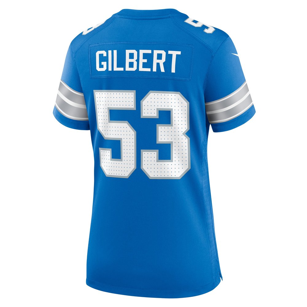 Women's Detroit Lions DaRon Gilbert Blue Game Jersey 3