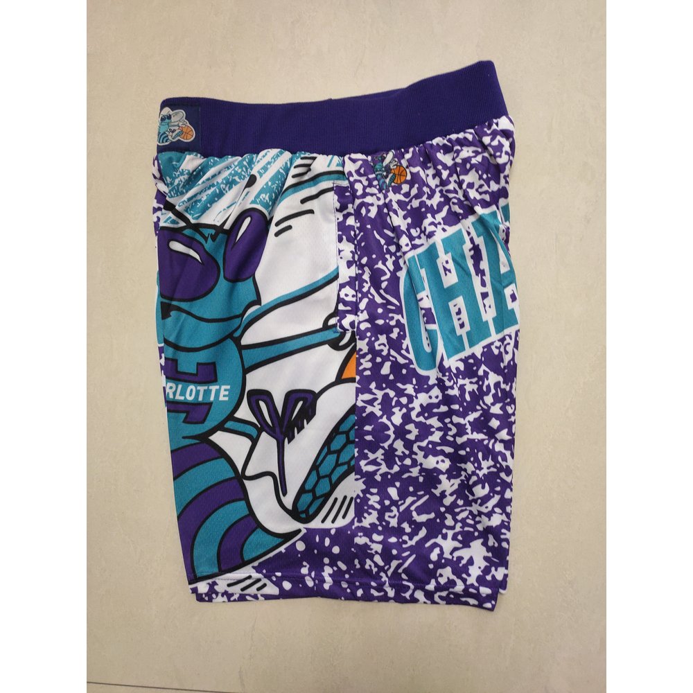 Charlotte Hornets Blue Shorts 3