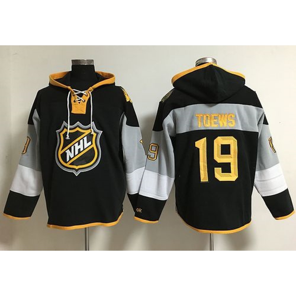 Blackhawks #19 Jonathan Toews Black 2016 All Star NHL Hoodie 1