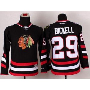 Blackhawks #29 Bryan Bickell Black 2014 Stadium Series Stitched Youth NHL Jersey