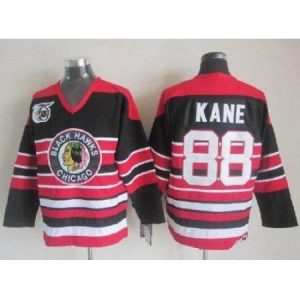 Blackhawks #88 Patrick Kane Red/Black 75TH CCM Stitched NHL Jersey