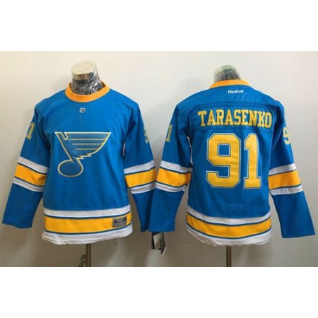 Blues #91 Vladimir Tarasenko Light Blue 2017 Winter Classic Stitched Youth NHL Jersey 1