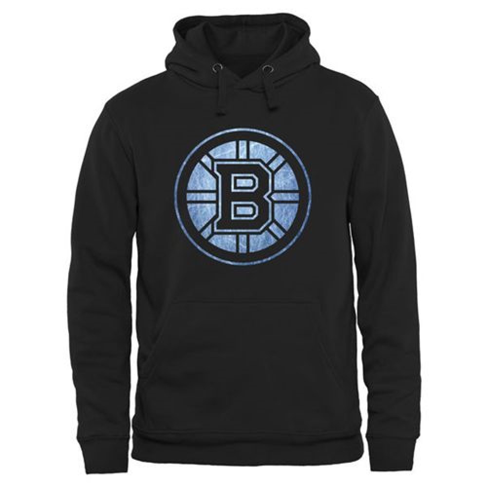 Boston Bruins Rinkside Pond Hockey Pullover Hoodie Black 1