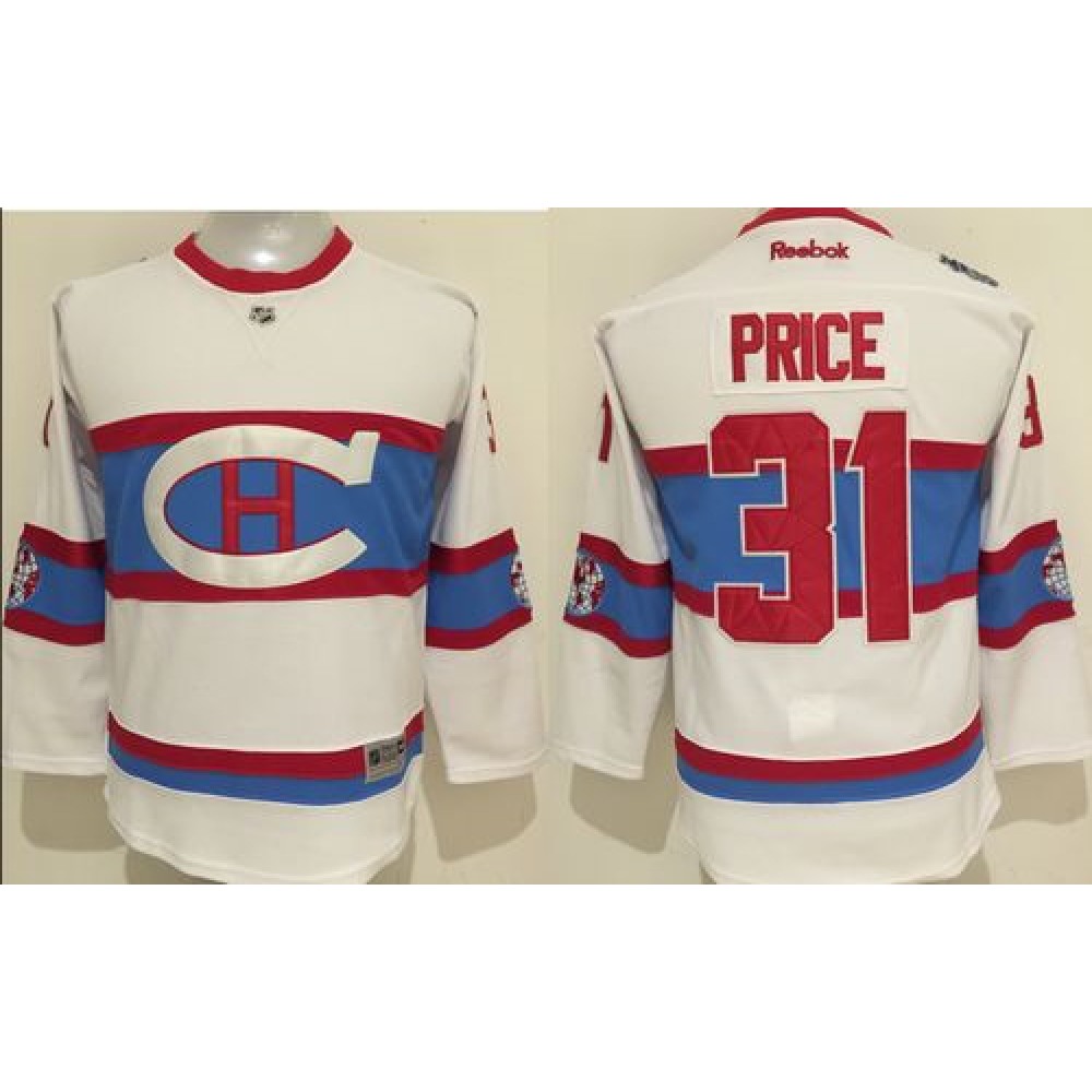 Canadiens #31 Carey Price White 2016 Winter Classic Stitched Youth NHL Jersey 1