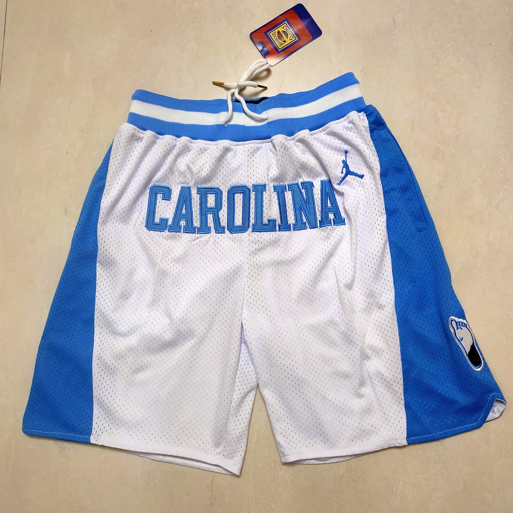 North Carolina Tar Heels White Shorts 1