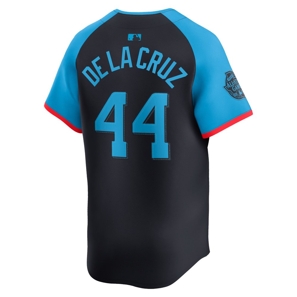 Men's National League Elly De La Cruz Navy 2024 MLB All-Star Game Limited Player Jersey 3