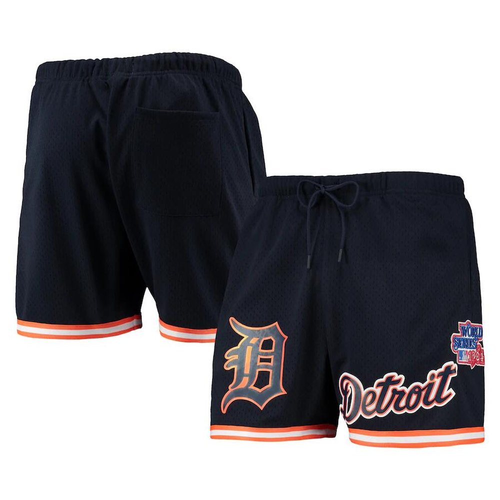 Detroit Tigers Black Shorts 1