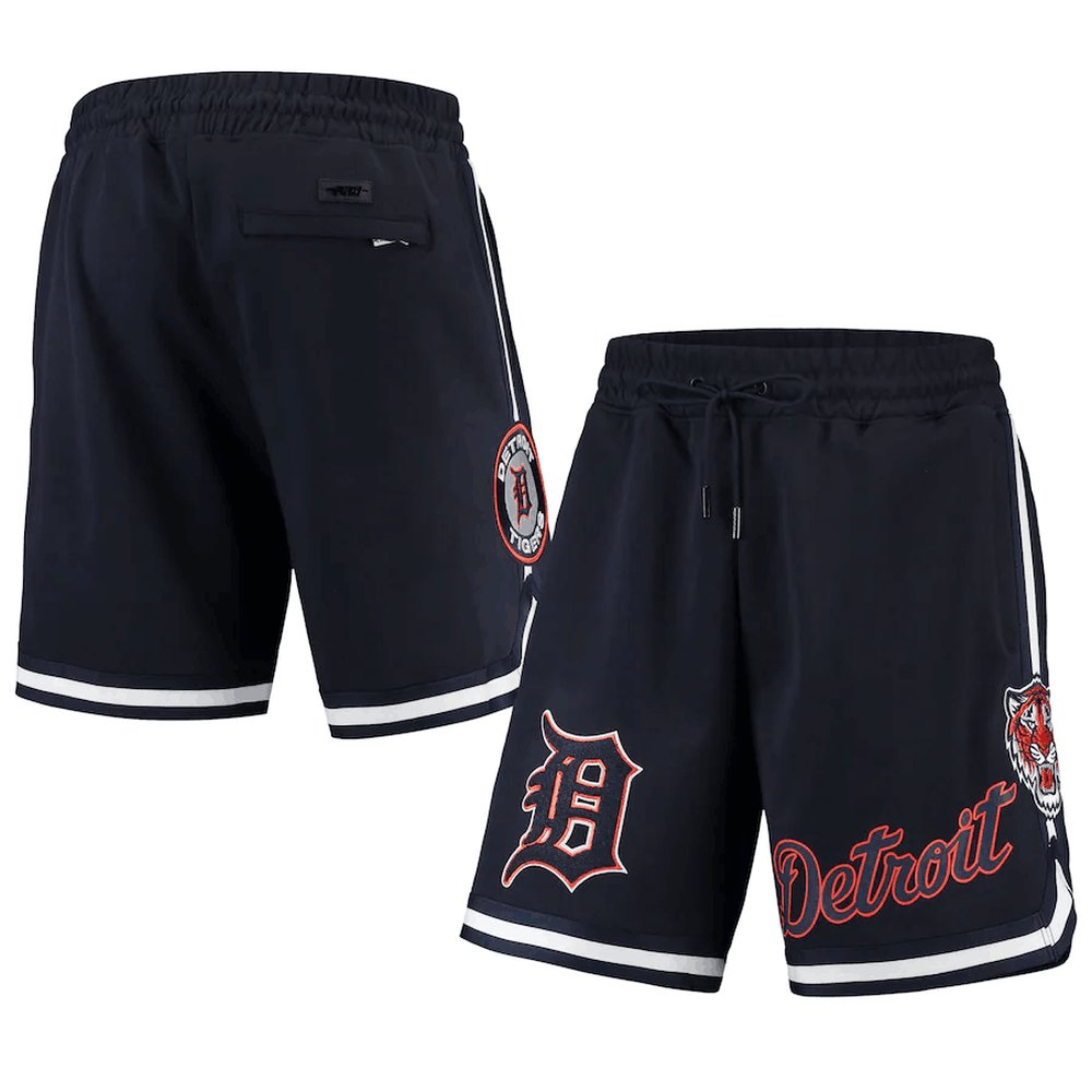 Detroit Tigers Black Shorts 1
