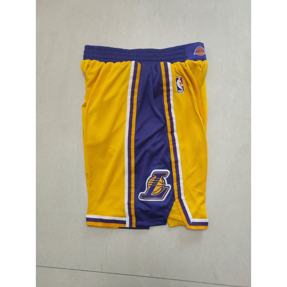 Los Angeles Lakers Yellow Shorts 2