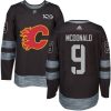 Flames #9 Lanny McDonald Black 1917-2017 100th Anniversary Stitched NHL Jersey