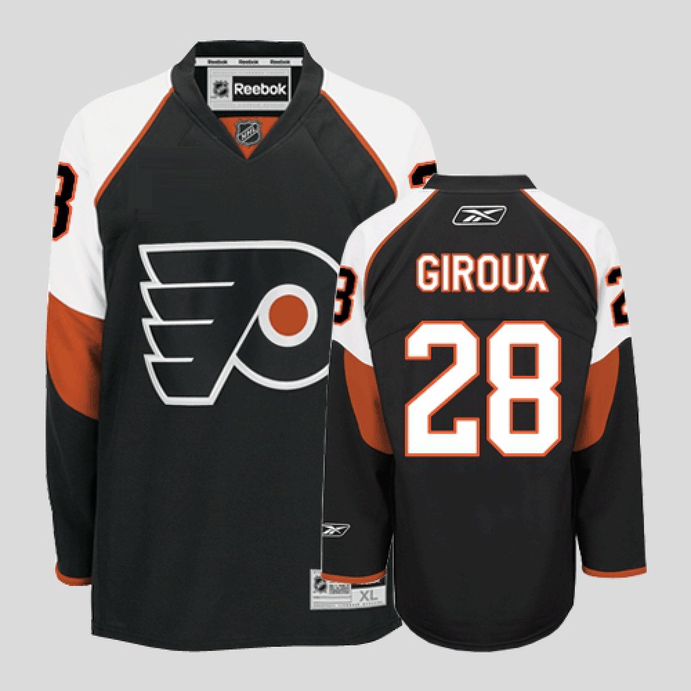 Flyers #28 Claude Giroux Stitched Black Youth NHL Jersey 1