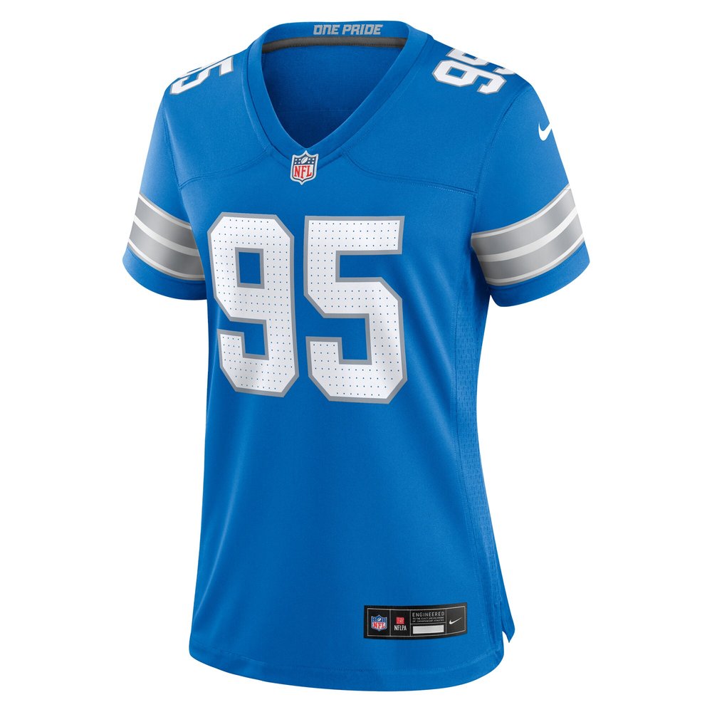 Women's Detroit Lions Mathieu Betts Blue Game Jersey 2