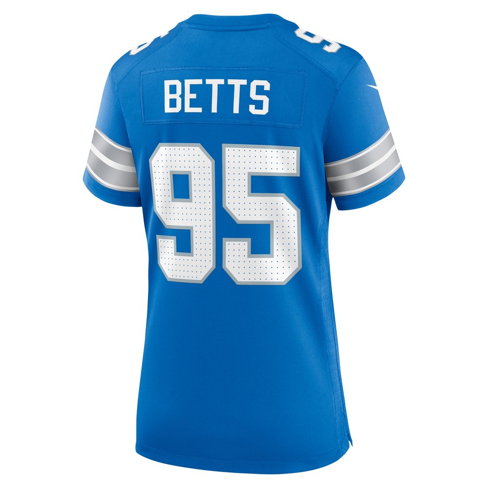 Women's Detroit Lions Mathieu Betts Blue Game Jersey 3