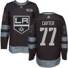 Kings #77 Jeff Carter Black 1917-2017 100th Anniversary Stitched NHL Jersey