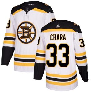 Men's Boston Bruins #33 Zdeno Chara White Stitched NHL Jersey