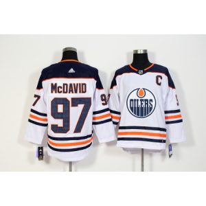Men's Edmonton Oilers #97 Connor McDavid White Stitched NHL Jersey