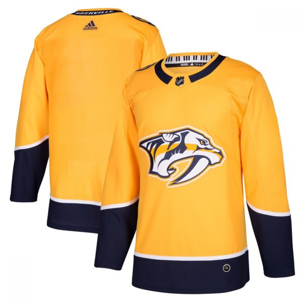 Men's Nashiville Predators Yellow Stitched NHL Jersey 1