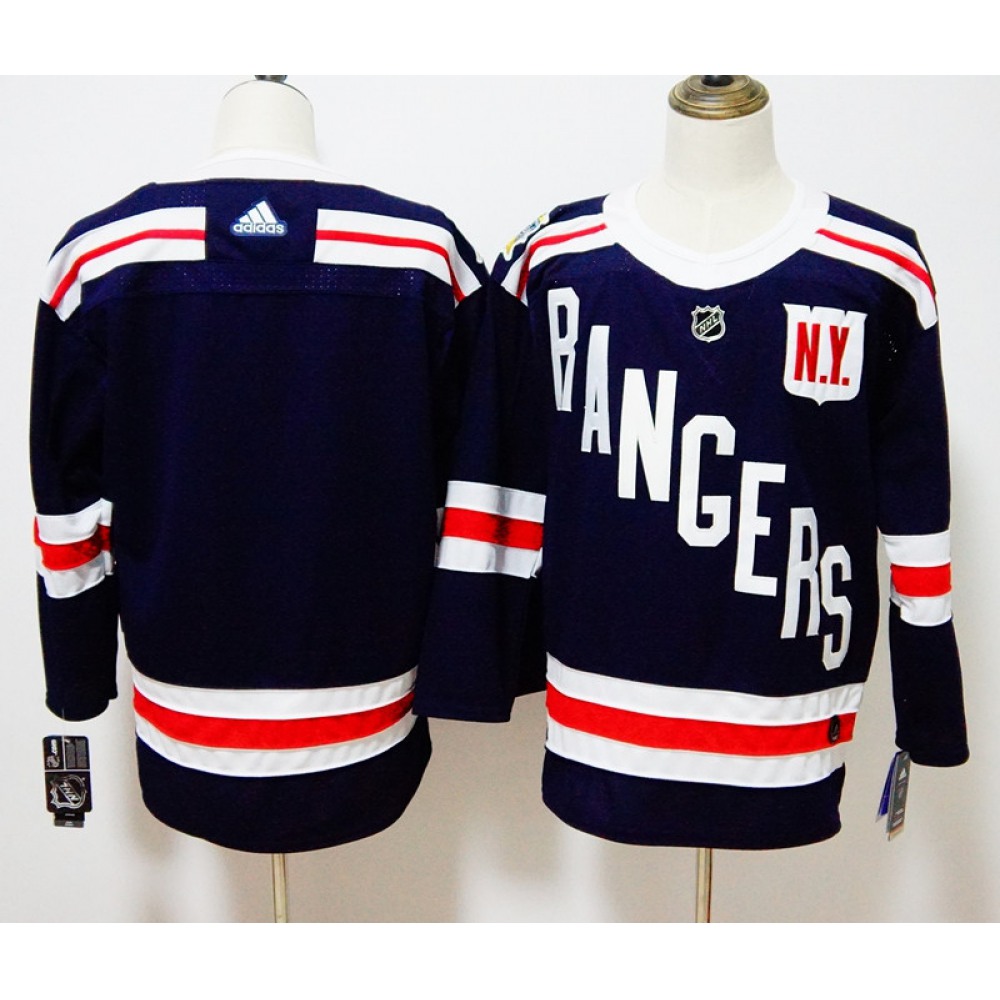 Men's New York Rangers Navy 2018 Winter Classic Authentic Stitched NHL Jersey 1