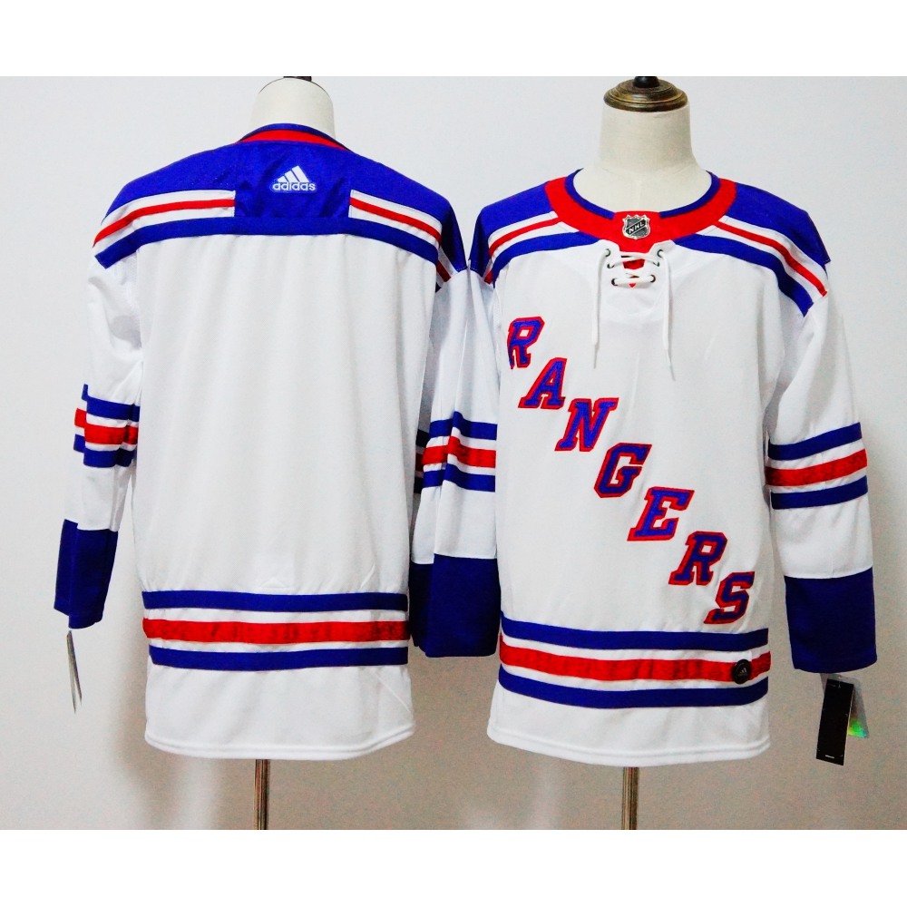 Men's New York Rangers White Stitched NHL Jersey 1