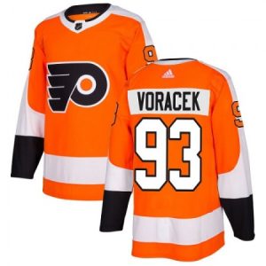 Men's Philadelphia Flyers #93 Jakub Voracek Orange Stitched NHL Jersey