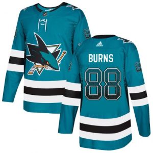 Men's San Jose Sharks #88 Brent Burns Teal Drift Fashion Stitched NHL Jersey