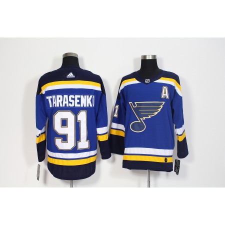 Men's St. Louis Blues #91 Vladimir Tarasenko Navy Blue Stitched NHL Jersey 1