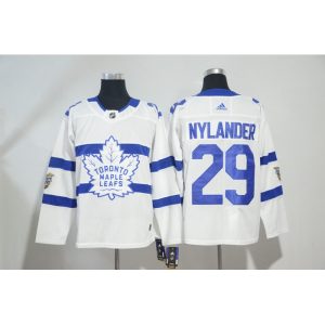 Men's Toronto Maple Leafs #29 William Nylander White 2018 NHL Stadium Series Stitched Jersey