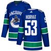 Men's Vancouver Canucks #53 Bo Horvat Blue Stitched NHL Jersey