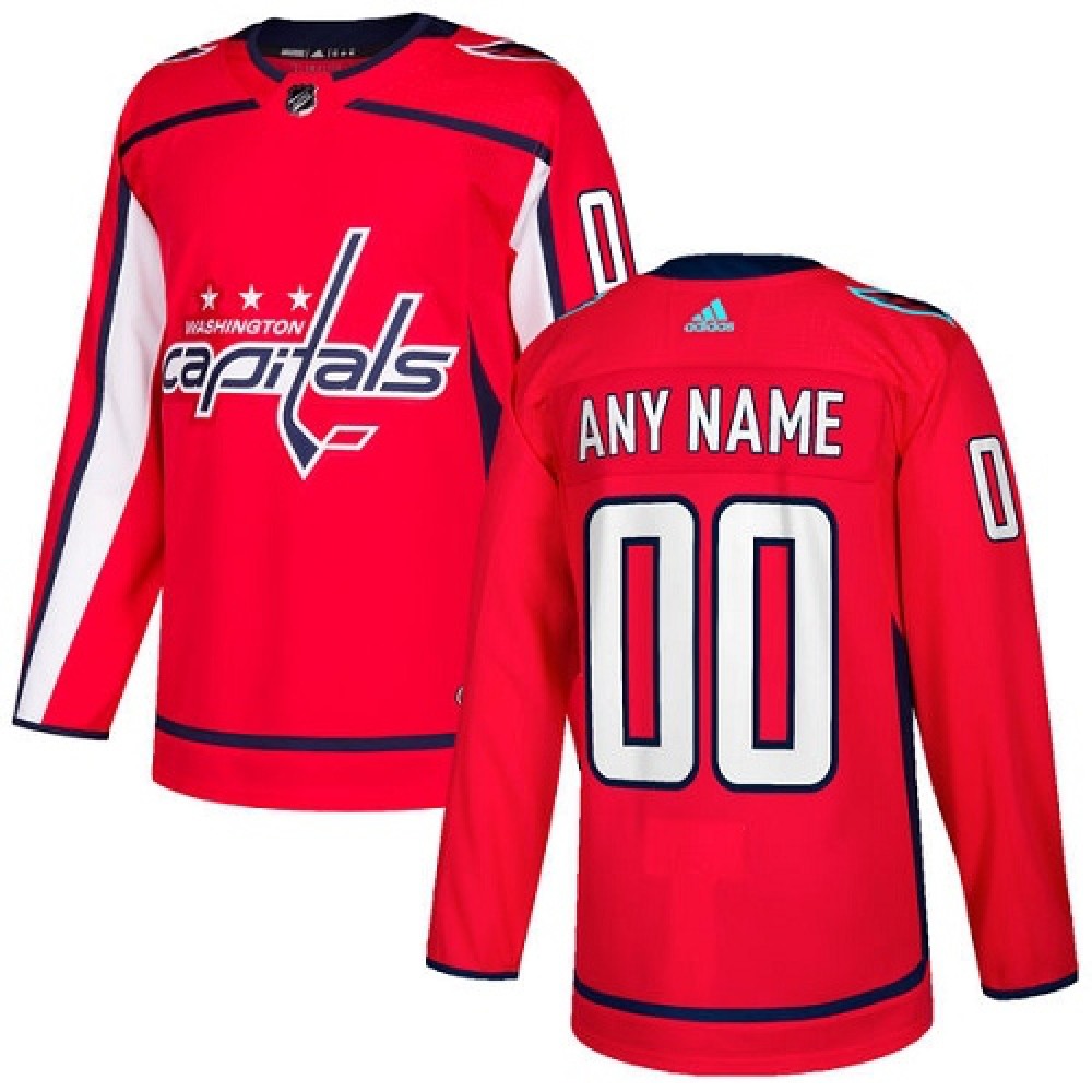 Men's Washington Capitals Personalized Authentic Red Home Stitched NHL Jersey 1