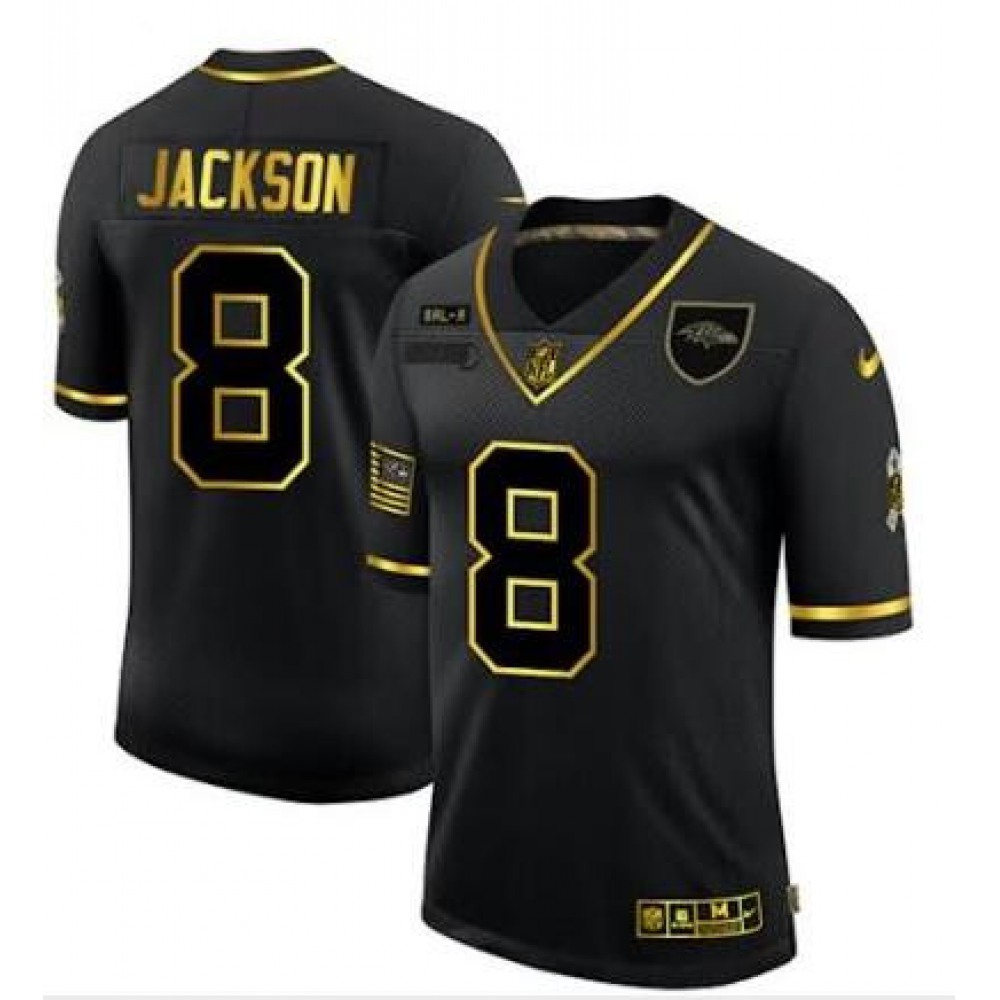 Men's Baltimore Ravens Active Player Custom Black Gold Vapor Untouchable Limited Football Jersey 1