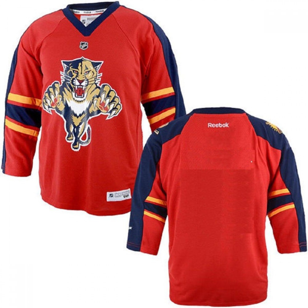 Men's Florida Panthers Blank Red Stitched Jersey 1