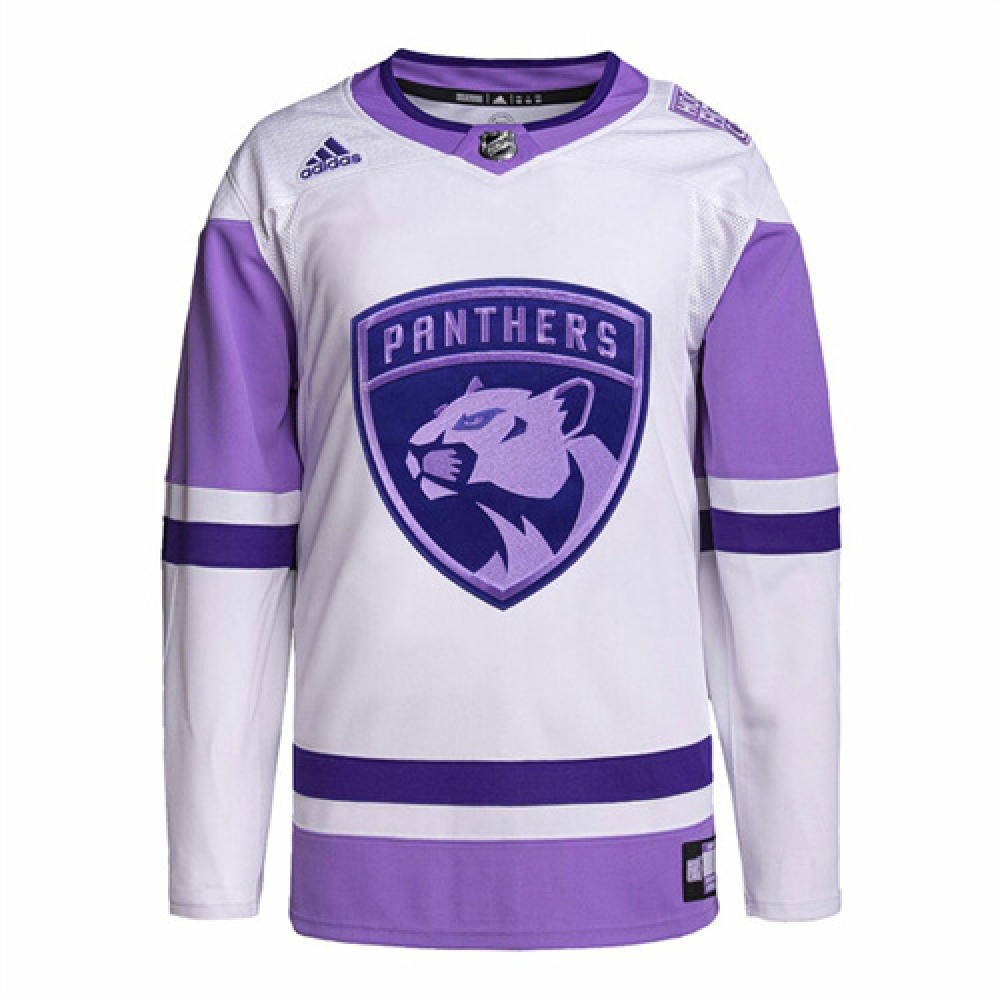 Men's Florida Panthers Custom White 'Prime Green' Stitched Jersey 1