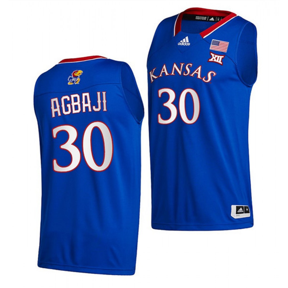 Men's Kansas Jayhawks Custom Royal Stitched Basketball Jersey 1