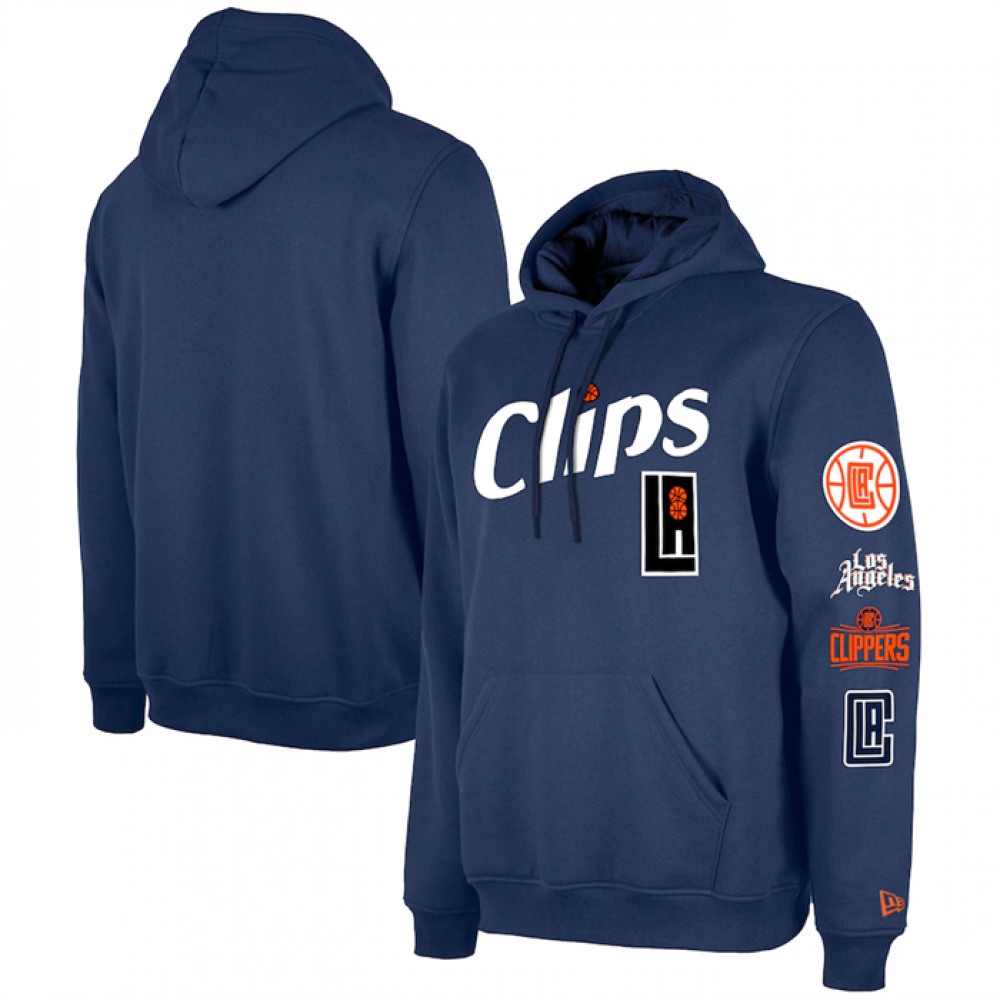 Men's Los Angeles Clippers Navy 2023/24 City Edition Pullover Hoodie 1