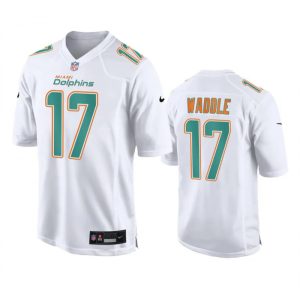 Men's Miami Dolphins #17 Jaylen Waddle White Fashion Vapor Untouchable Stitched Football Jersey