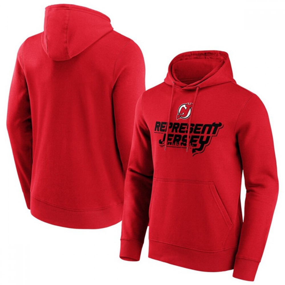 Men's New Jersey Devils Red Hometown Graphic Hoodie 1