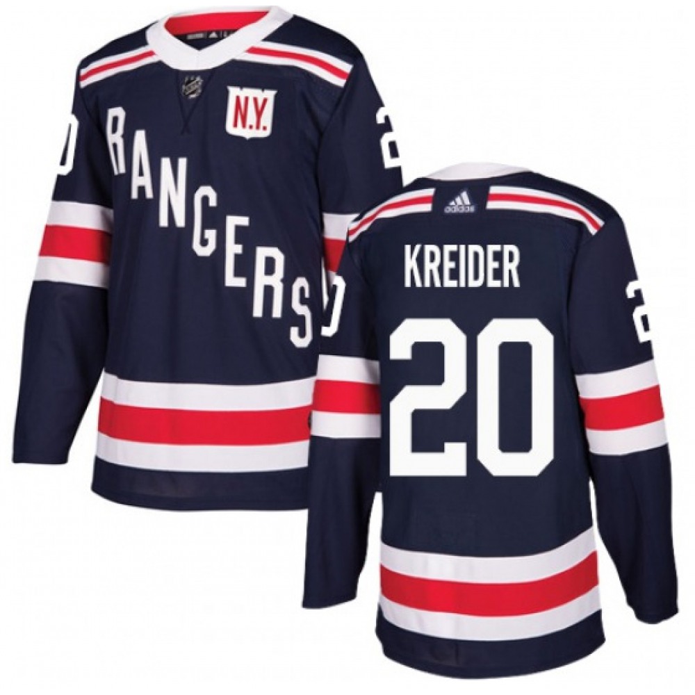 Men's New York Rangers #20 Chris Kreider 2021 Navy Reverse Retro Stitched Jersey 1