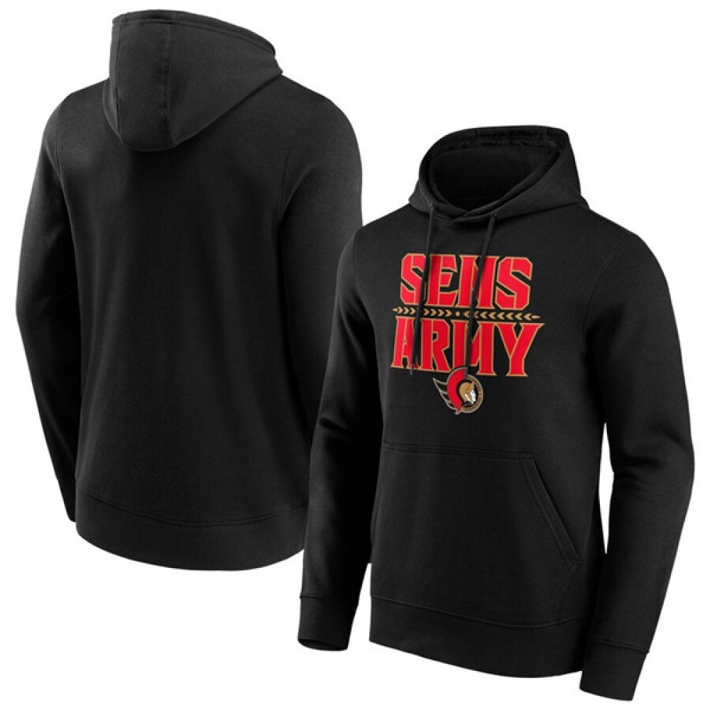 Men's Ottawa Senators Black Hometown Graphic Hoodie 1